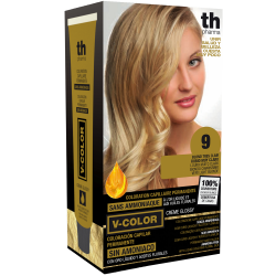 Barva na vlasy V-color č.9 (velmi světlá blond)- domácí sada+ šampon a maska zdarma