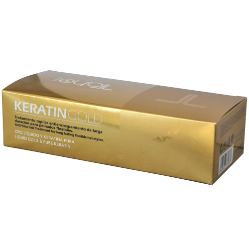 Keratinová maska s tekutým zlatem pro regeneraci vlasů (10x10 ml) Tahe