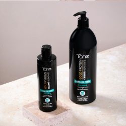 Hydratační šampon Gold protein na jemné vlasy (300 ml) s mast. kys. omega 6 a 9 TAHE